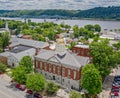 View of Jefferson County Courthouse in Madison. Indiana, United States.