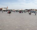 View of Jemaa el fna, Marrakech, Morocco Royalty Free Stock Photo