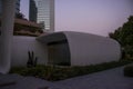 View of a Jemeirah Emirates towers and first in the world 3d printed office. Dubai, UAE