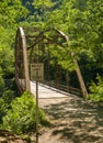 View of Jenkinsburg Bridge over Cheat River Royalty Free Stock Photo