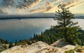 Sunset over Grand Teton Jenny Lake Royalty Free Stock Photo