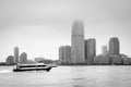 View of Jersey City from Battery Park, in Manhattan, New York City Royalty Free Stock Photo