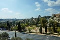 View of the Jerusalem district of Yemin Moshe Royalty Free Stock Photo