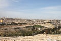 View of Jerusalem from the Mount Of Olives - Israel Royalty Free Stock Photo