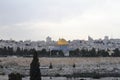 View of Jerusalem from the Mount Of Olives - Israel Royalty Free Stock Photo