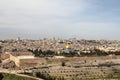 View of Jerusalem from the Mount Of Olives - Israel Royalty Free Stock Photo