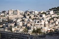 View of Jerusalem old city, Temple Mount  from the Mount of Olives Royalty Free Stock Photo