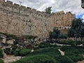 A view of Jerusalem Walls Royalty Free Stock Photo
