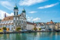 View at the Jesuit church in Luzern - Switzerland Royalty Free Stock Photo