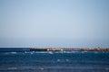 View of a jetty on Egypt`s Red Sea coast.