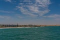 View from the jetty to Swakopmund city, Namibia, Africa