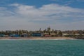 View from the jetty to Swakopmund city, Namibia, Africa