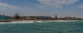 View from the jetty to Swakopmund city, Namibia, Africa