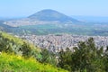 Jezreel Valley, biblical Mount Tabor and the Arab villages, Galilee, Israel