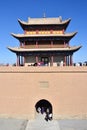 View of the Jiayuguan Fort, China