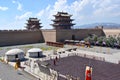 View of the Jiayuguan Fort, China