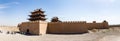 View of Jiayuguan Fort from the gate facing the Gobi desert, Gansu, China
