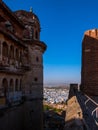 View of Jodhpur city with vivid blue-painted houses