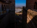 View of Jodhpur city with vivid blue-painted houses