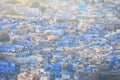 Blue city view Jodhpur in Rajasthan, India
