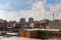 View of Johannesburg Central Business District buildings and landmarks