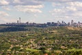 View of Johannesburg city skyline from Northcliff