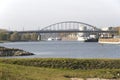 View of the John Frost Bridge in Arnhem