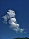 View of a joyfully dancing clouds in a sky Royalty Free Stock Photo