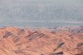 A view of the Judean Desert and the coast of the Dead Sea again Royalty Free Stock Photo