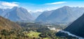 View of Julian alps mountainsl, Slovenia Royalty Free Stock Photo