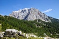 view of Julian Alps from The Vrsic Pass, Slovenia