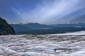 View of Juneau, Alaska from Mendenhall Glacier Royalty Free Stock Photo