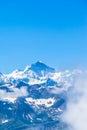 View of Jungfrau in Swiss Alps