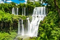 View from the jungle to Iguazu Falls in Argentina