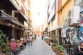 View of Kadikoy Popular streets where People love walking and visiting.