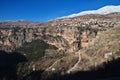 The view on Kadisha Valley, Bsharri, Lebanon Royalty Free Stock Photo