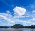 View of Kaeng Khut Khu, Mae Khong river, Thailand. Royalty Free Stock Photo