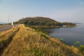 View of the kaengkrachan dam in petchburi, Thailand Royalty Free Stock Photo