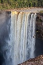 A view of the Kaieteur falls, Guyana. The waterfall is one of the most beautiful and majestic waterfalls in the world, Royalty Free Stock Photo