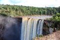 A view of the Kaieteur falls. The waterfall is one of the most beautiful and majestic waterfalls in the world, Royalty Free Stock Photo