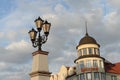 View of the Kaiserhof Hotel in the historical-ethnographic and trade-craft complex \