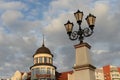 View of the Kaiserhof Hotel in the historical-ethnographic and trade-craft complex \