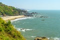 View of Kalacha Beach in north Goa. India