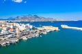 View of the Kales Venetian fortress at the entrance to the harbour, Ierapetra, Crete, Greece