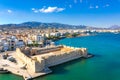 View of the Kales Venetian fortress at the entrance to the harbour, Ierapetra, Crete, Greece