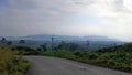 view of Kalimantan palm plantations in the morning