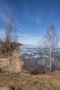 View of The Kallaste Beach in spring