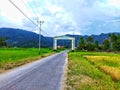 view in kamang village west sumatera Royalty Free Stock Photo