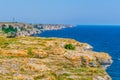 View of the kamen bryag cliffs standing over the black sea in Bulgaria Royalty Free Stock Photo
