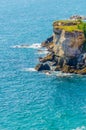 View of the kamen bryag cliffs standing over the black sea in Bulgaria Royalty Free Stock Photo